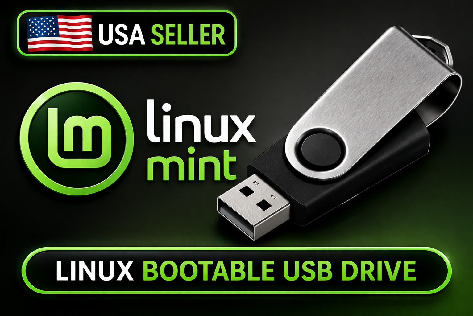 NEW 2026 Linux Mint 22.3 Cinnamon Bootable USB 64bit operating system