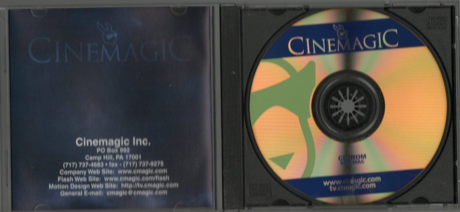 Rare Cinemagic Inc Demo Promo CD Camp Hill PA Motion Design Web Technology