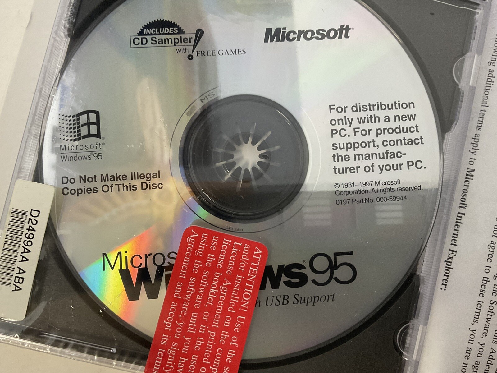 Windows 95 Hewlett-Packard Based Operating System ElectronicsRecycledCom