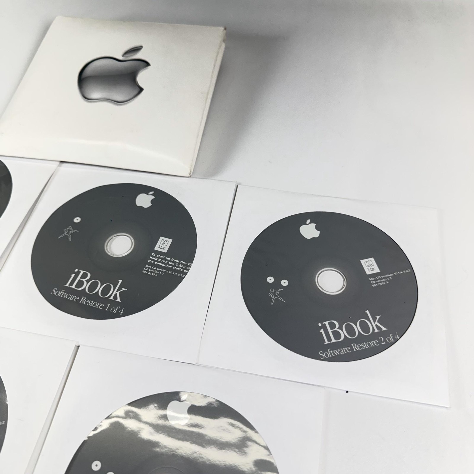 Vintage Apple IBook Mac OS X Mac OS 9 Install Restore CD Set 603-0023-A Software