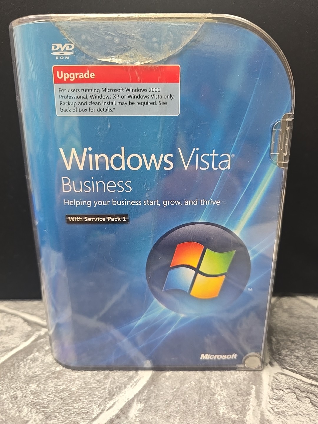 Microsoft Windows Vista Business SP1 DVD w/ Product Key Complete Retail