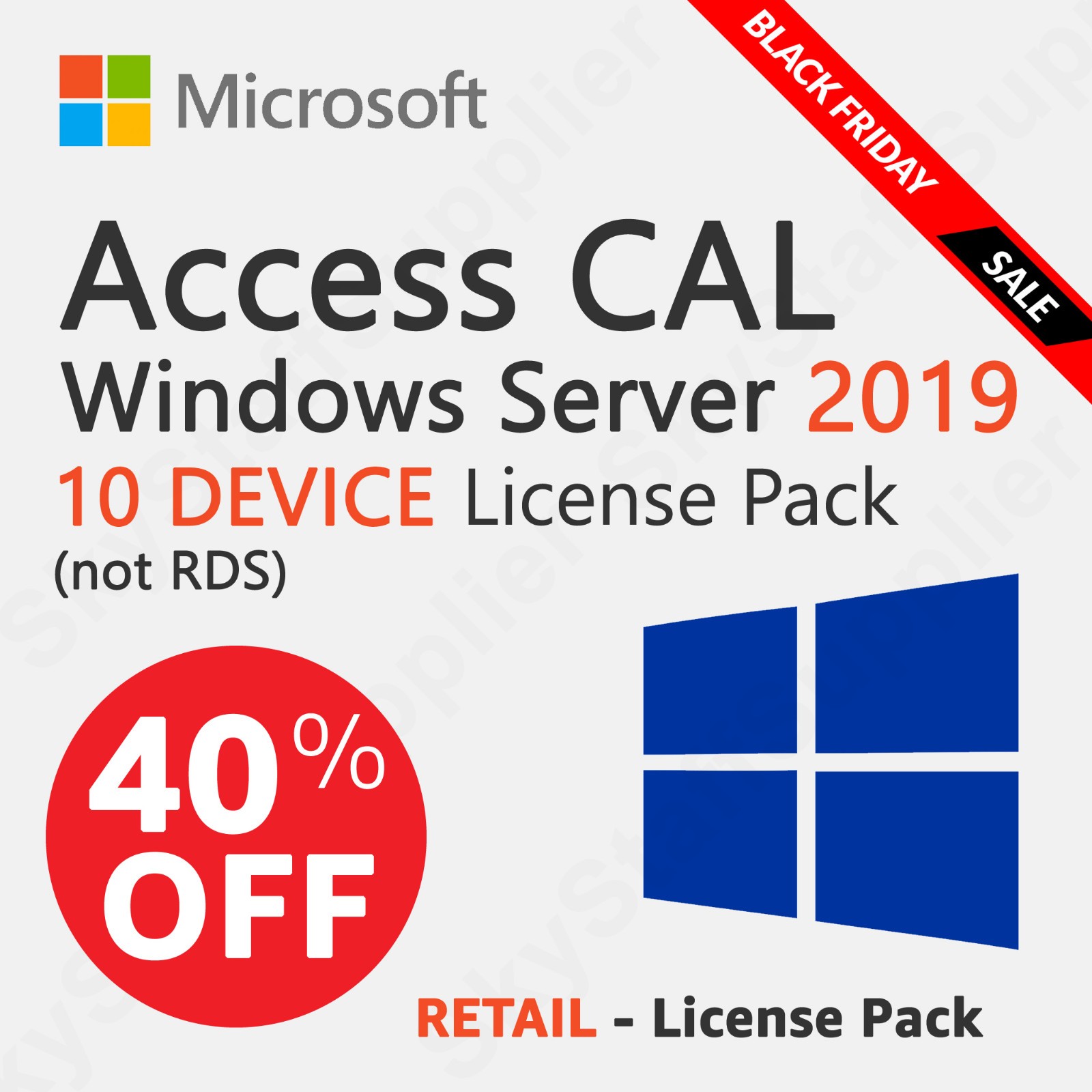 Windows Server 2019 – 10 DEVICE Client Access License CAL (not RDS) BRAND NEW