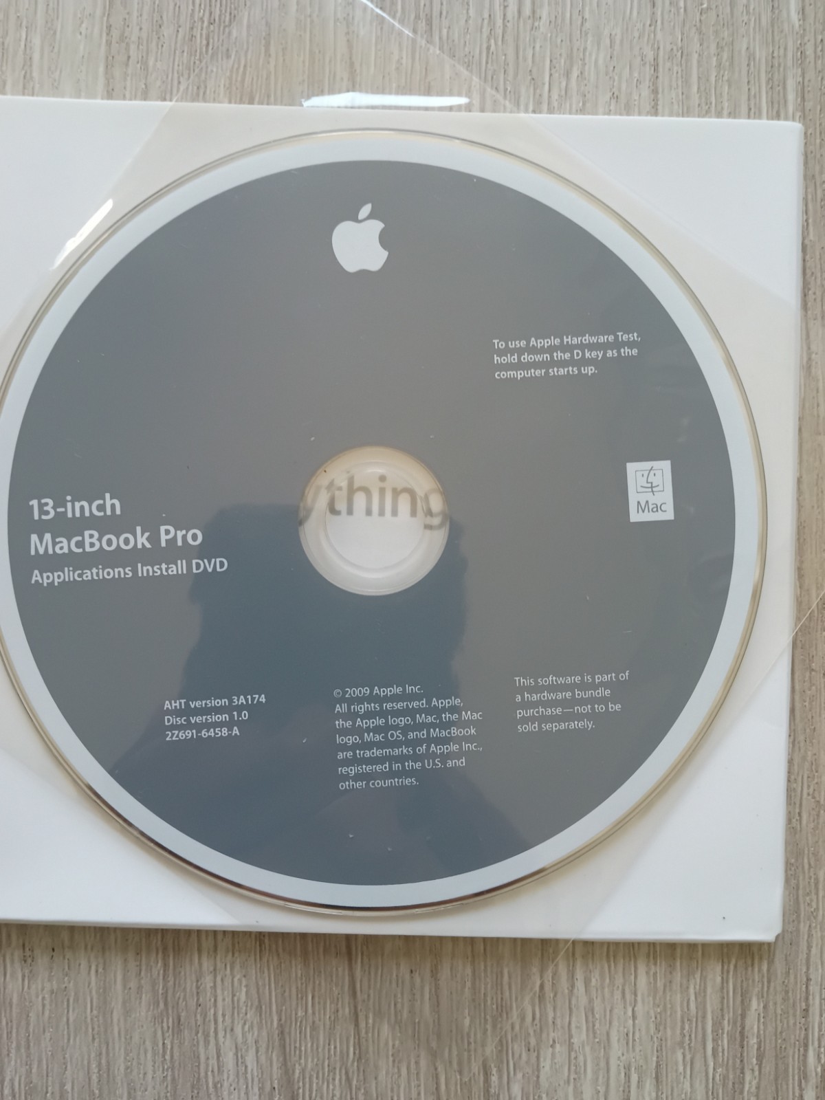 Apple MacBook Pro 13-inch OS X 10.6.3 Install & Applications DVD