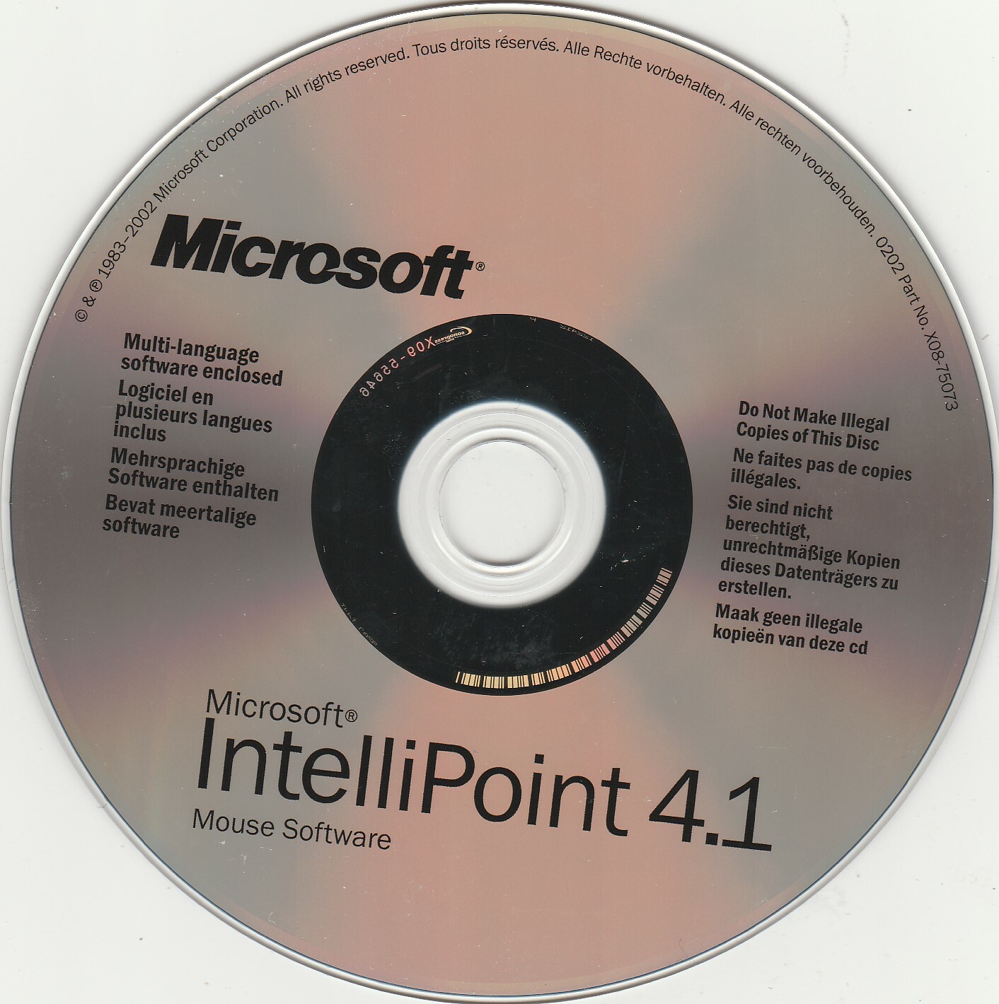 Microsoft IntelliPoint 4.1 Mouse Software for WIN/MAC ~ CD-ROM