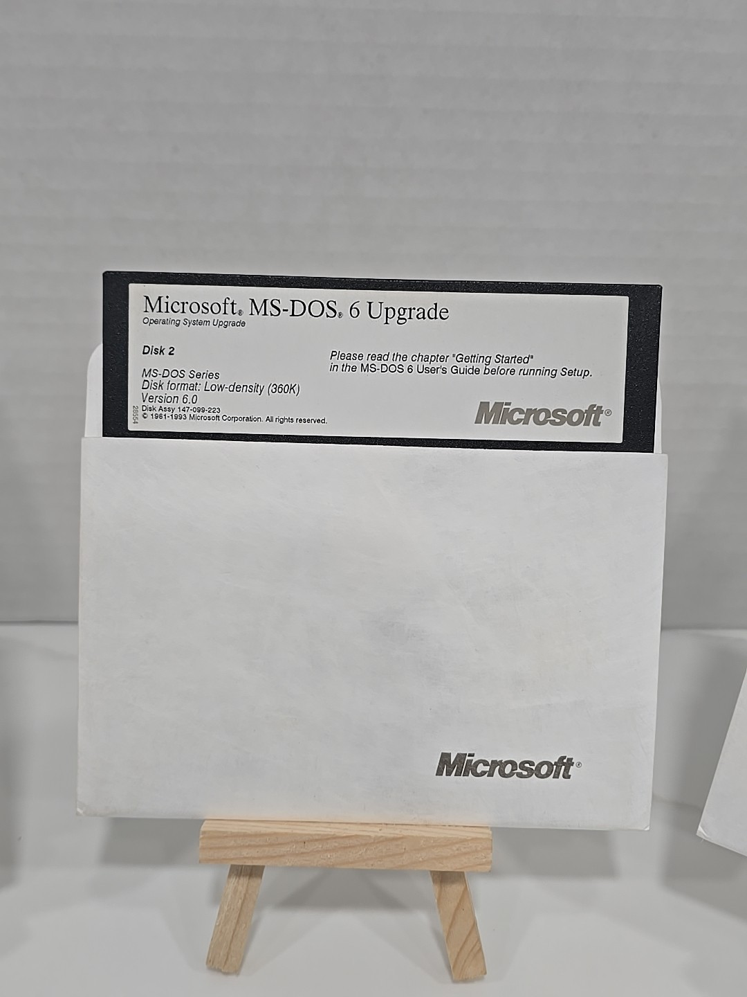 Vintage Microsoft MS-DOS 6.0 Upgrade Operating System 3.5″ Discs + 5.25″ Floppys