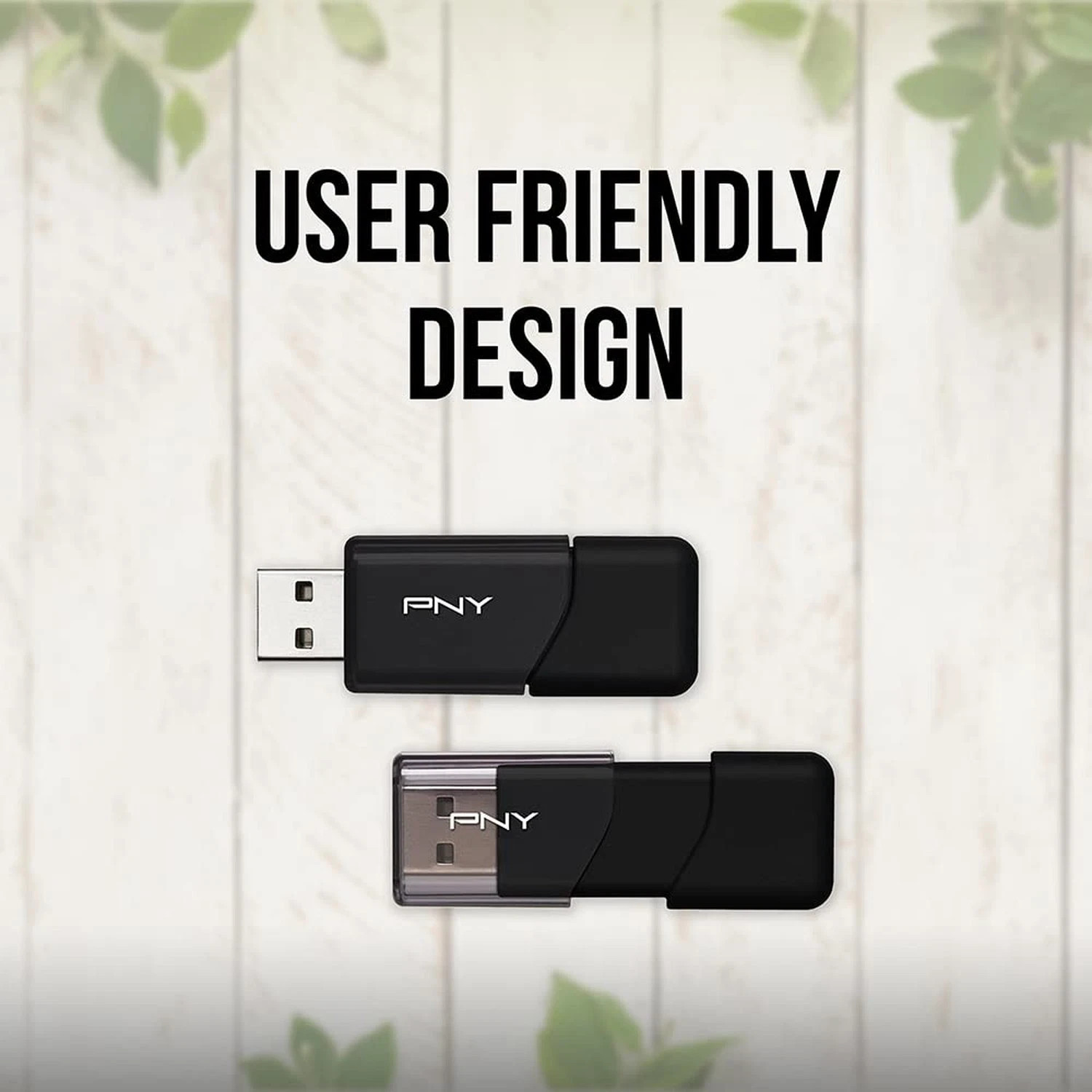 PNY P-FD64GX10ATT03-MP 64GB Attaché 3 USB 2.0 Flash Drive, Black (Pack of 8)