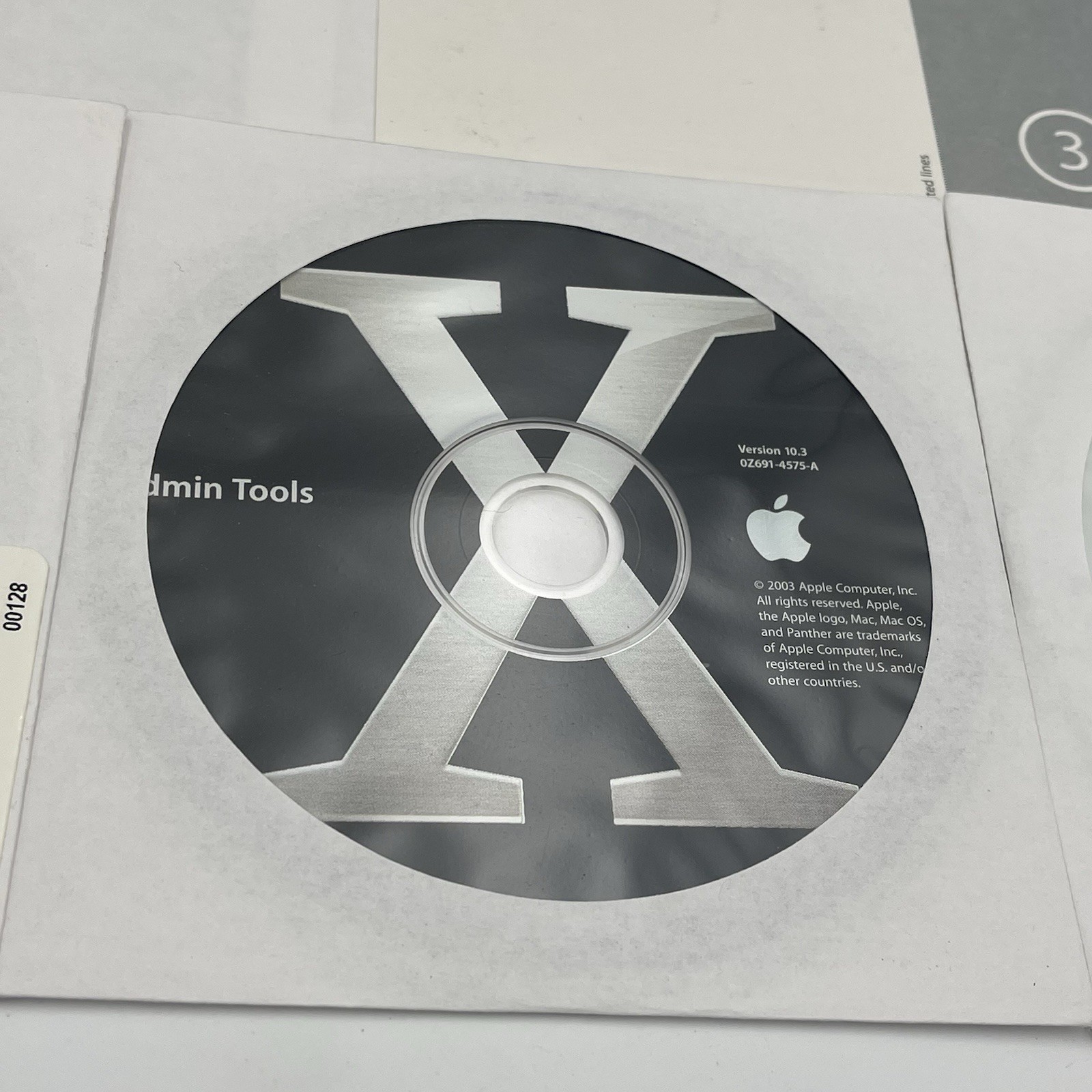 Apple Mac OS X 10.3 Panther Retail Package M9227LL/A Tools OEM