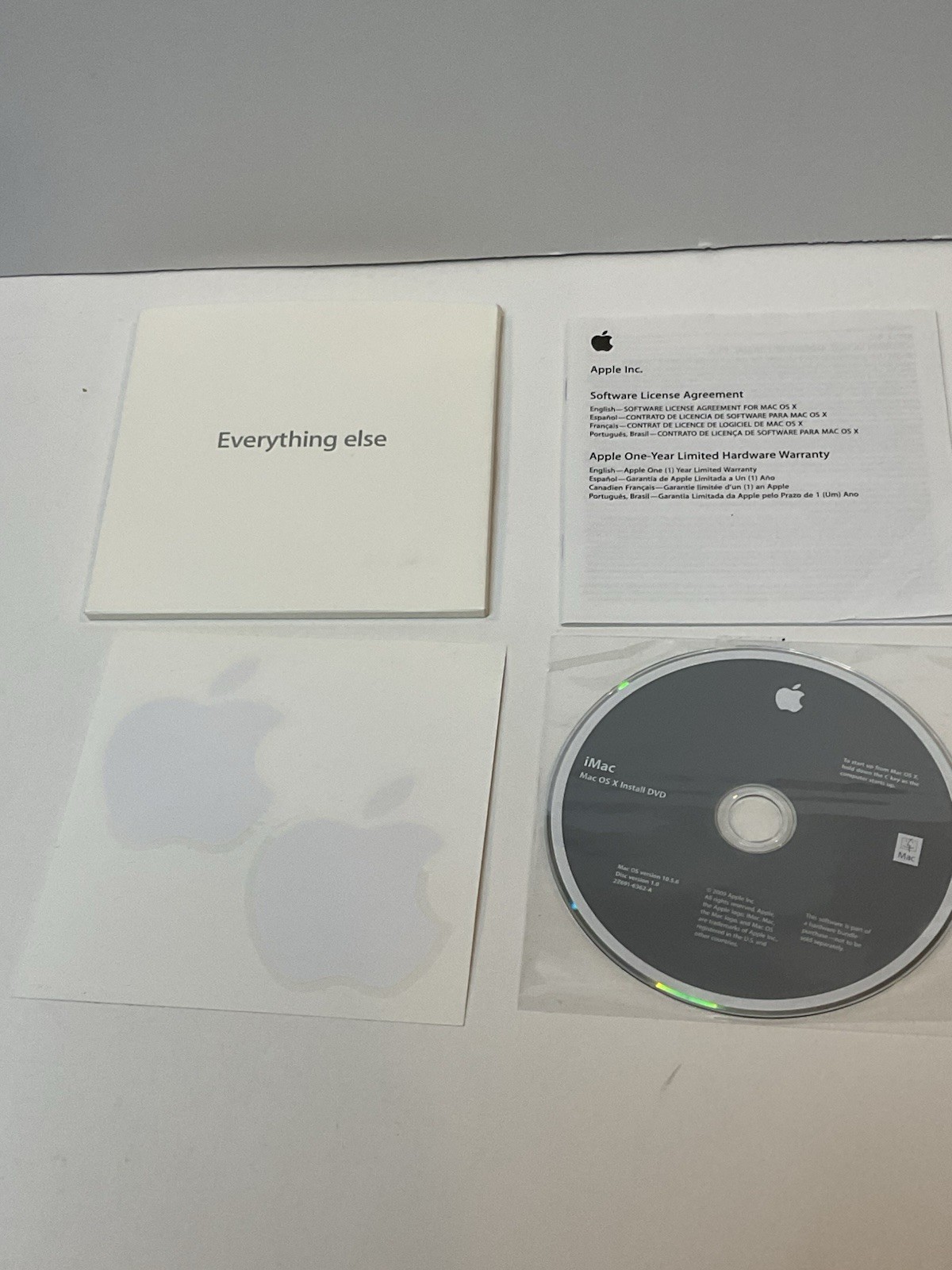 Macintosh iMac OS X 10.5.6 Install DVD OEM