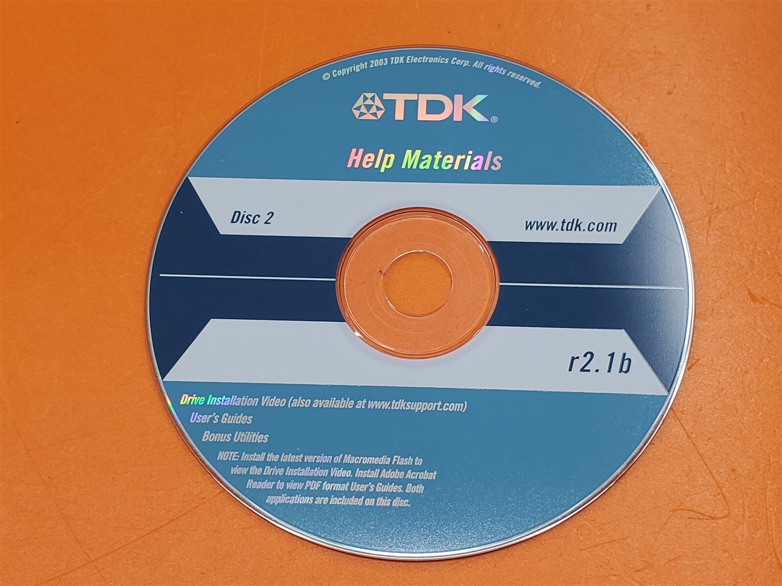 ⭐️⭐️⭐️⭐️⭐️ TDK Help Materials r2.1b Disc 2 Disc Only
