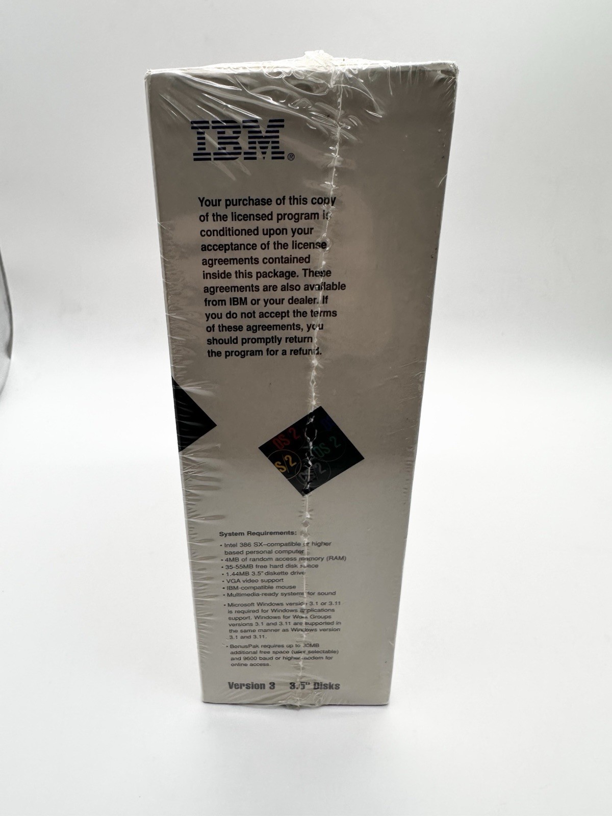 IBM OS/2 Warp Version 3 Operating System Plus Bonus Pak 3.5″ – Brand New Sealed