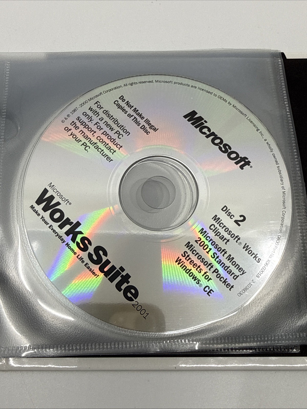 Gateway Software Storage Binder – Microsoft Works, System Restore Sound Blaster