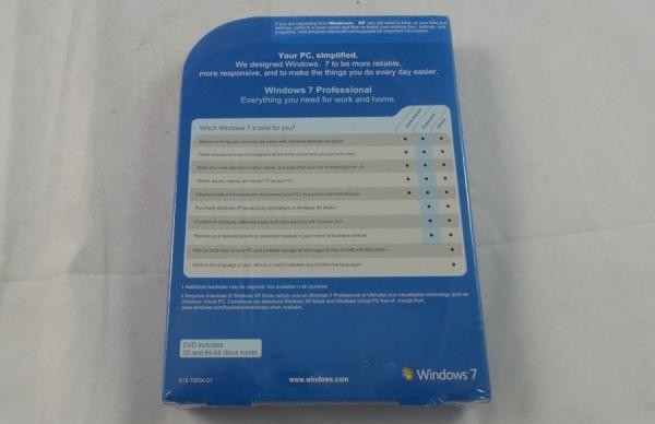 Microsoft Windows 7 Professional – Full Version (FQC-00129)