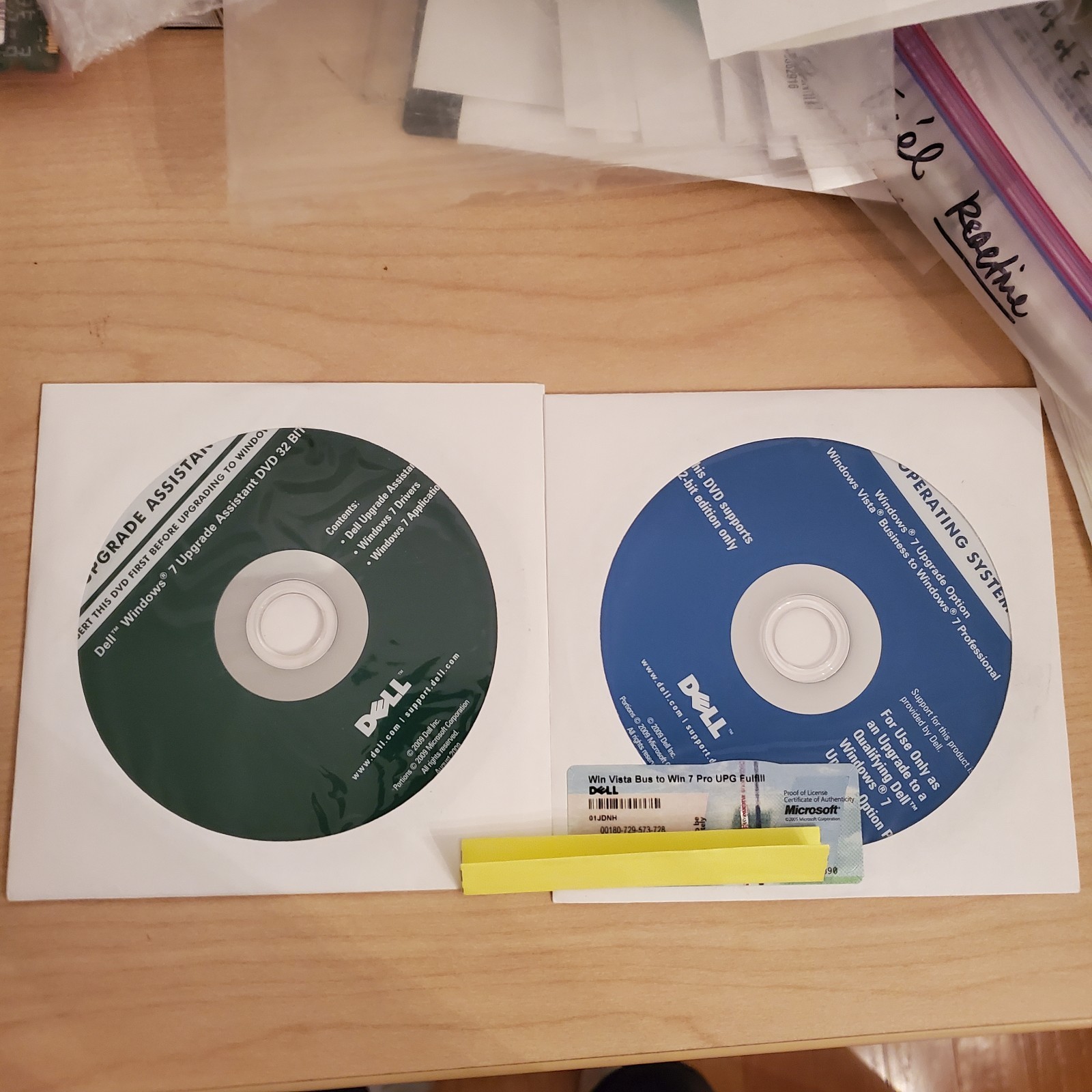 Dell Windows 7 Upgrade Vista Business to Windows 7 Pro /w Upgrade Assistant DVD