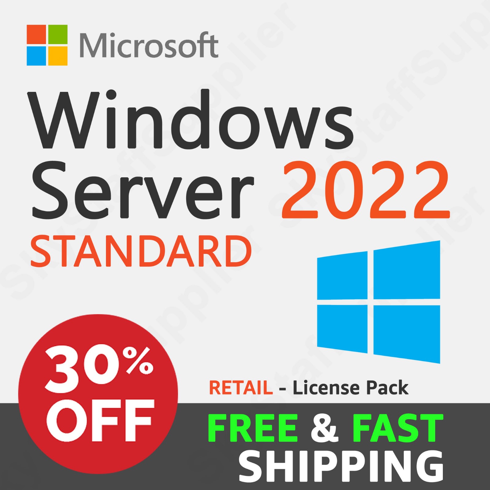 Windows Server 2022 x64 Bit STANDARD 24 CORE License Key + 10 ACCESS CALs