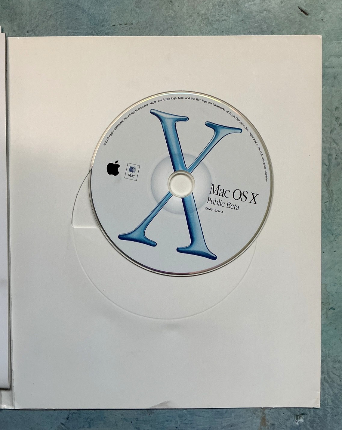 Mac OS X Public Beta CD 2000 Rare