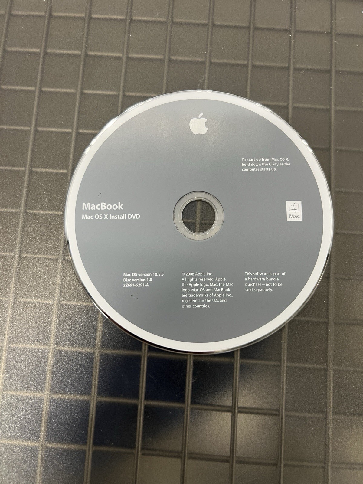 Rare MacBook Mac OS X Install DVD v10.5.5 from 2008