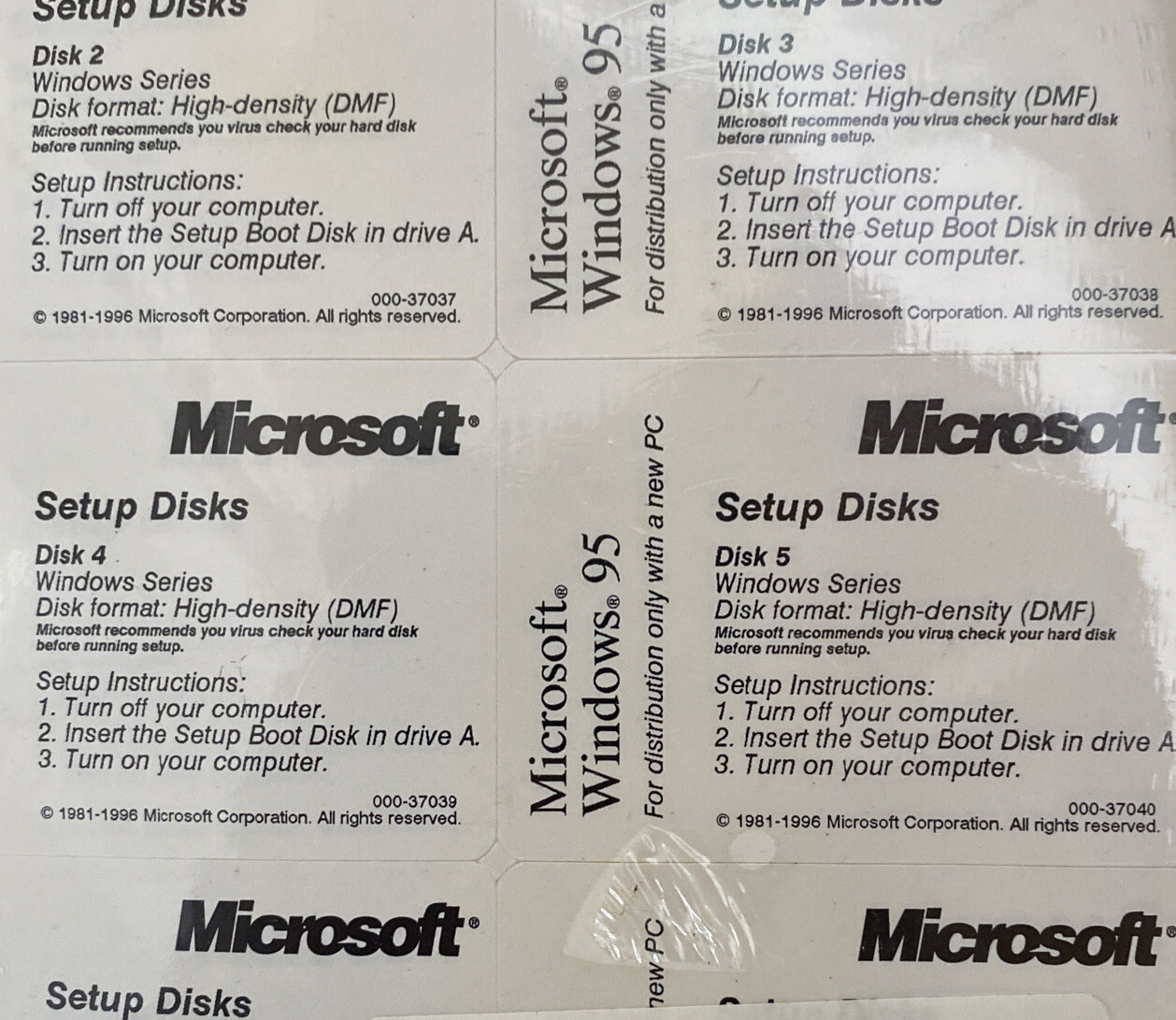 Microsoft Windows License Key & User Guide NO CD (A1-1-4-1)