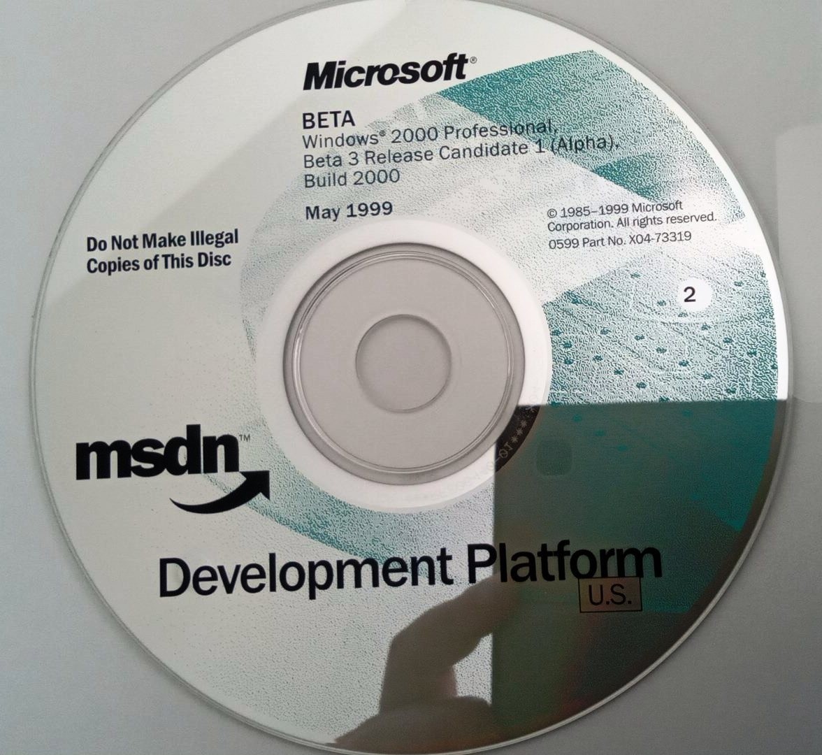 Windows 2000 Professional Full Version w/ Key License for DEC Alpha system