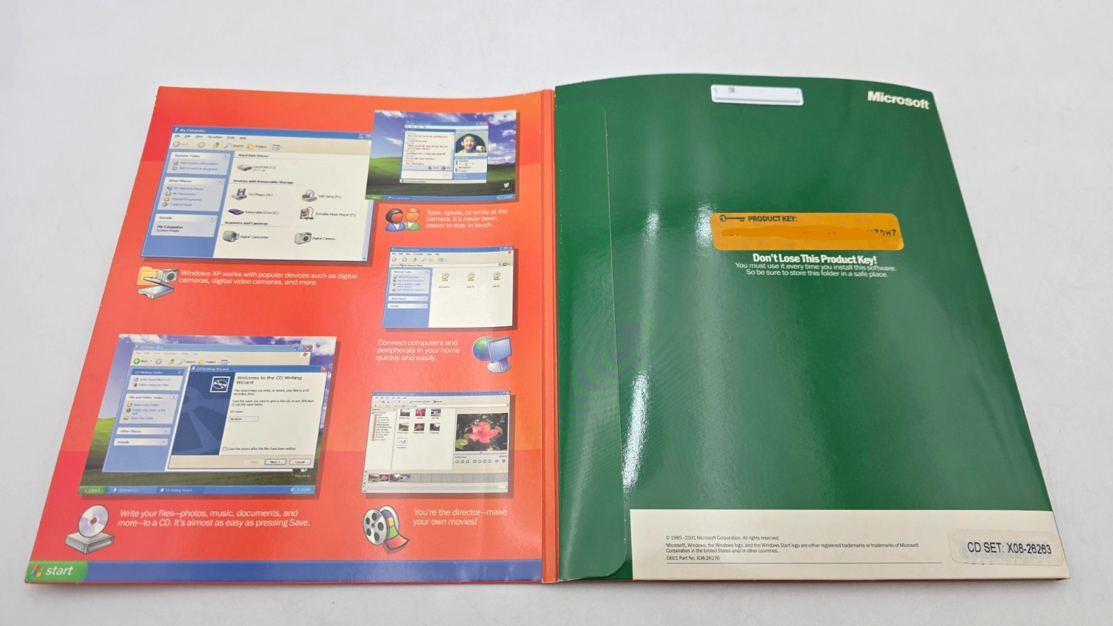 Microsoft Windows XP Home Edition Upgrade 2002 With Product Key Code