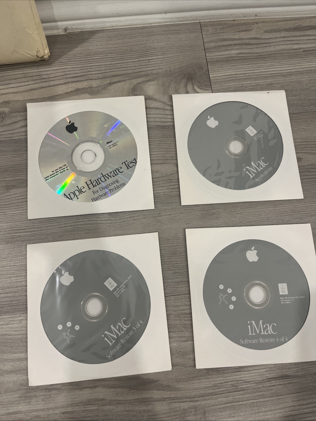 Apple Software Lot of 8 CDs OS 9.2 10.0.4 Install Restore iMac Discs