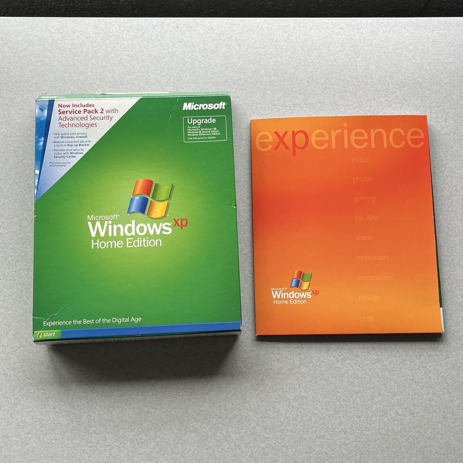 Vintage Microsoft Windows XP Home Edition Upgrade CD SP2 Ver 2002 X10-99521