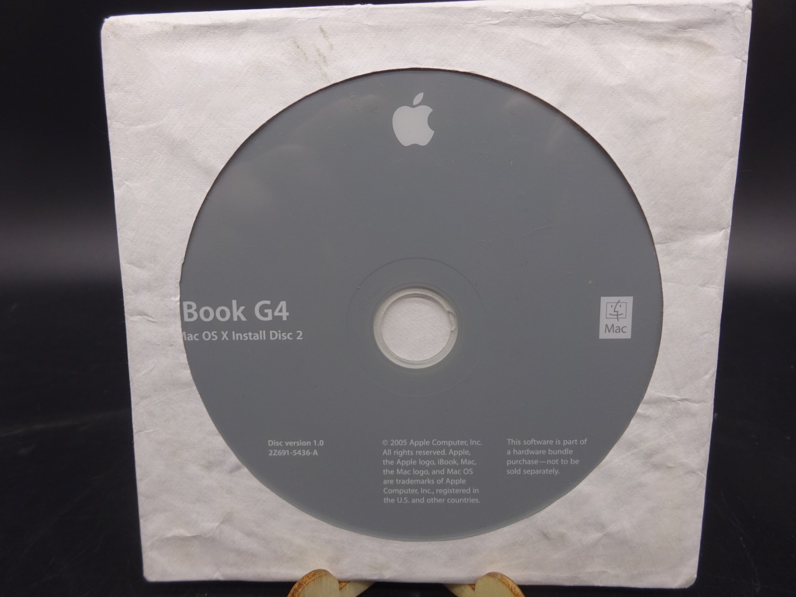 iBook G4 Apple Hardware Test & Install 1 & 2 DVD 2004 2Z691-5435-A 2Z691-5436-A
