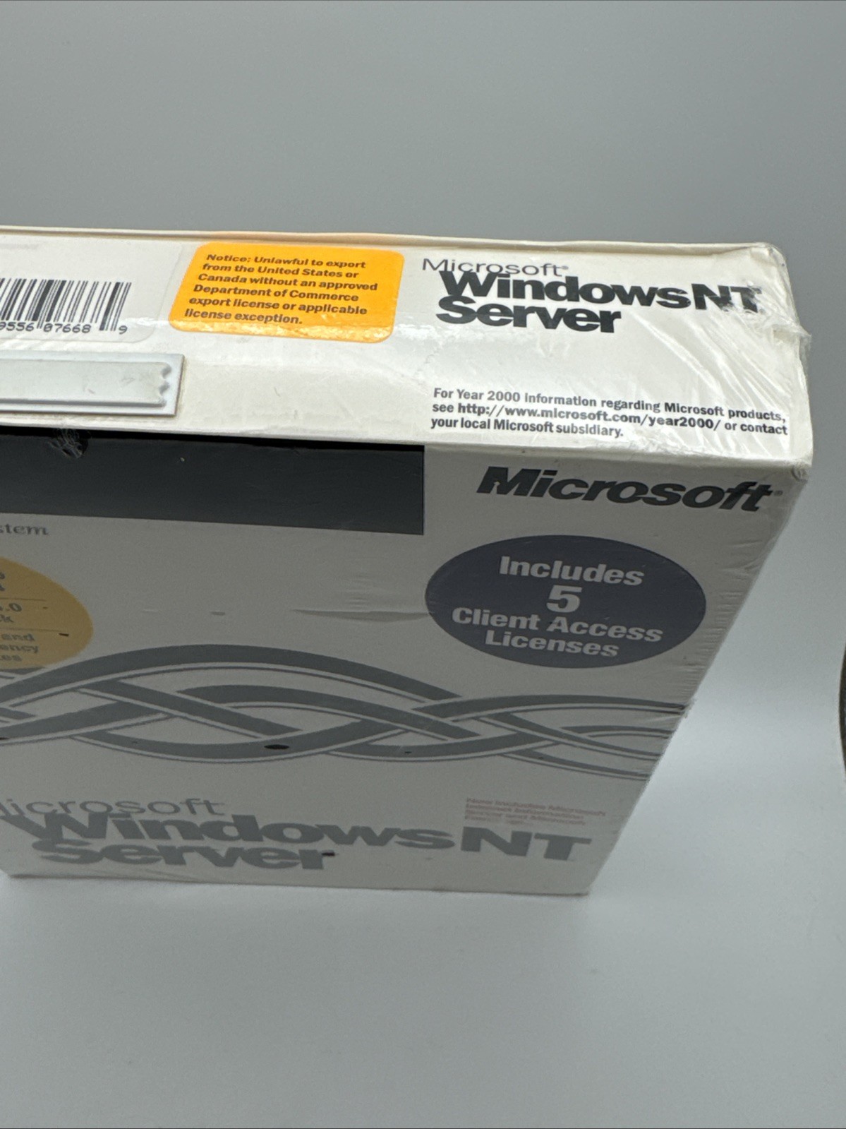 Microsoft Windows NT Server 4.0 Sealed Box w/ 5 Client Access Licenses
