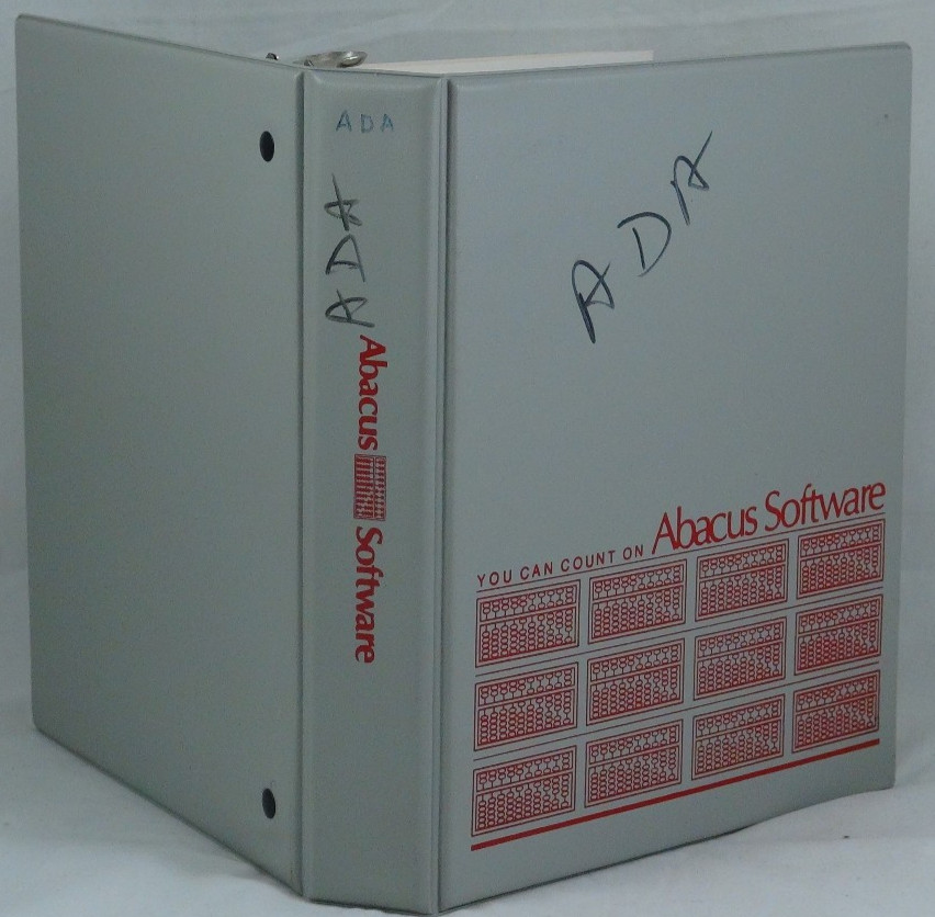 Working ADA Training Course For The C64 By Abacus Software w/manual & Slipcase