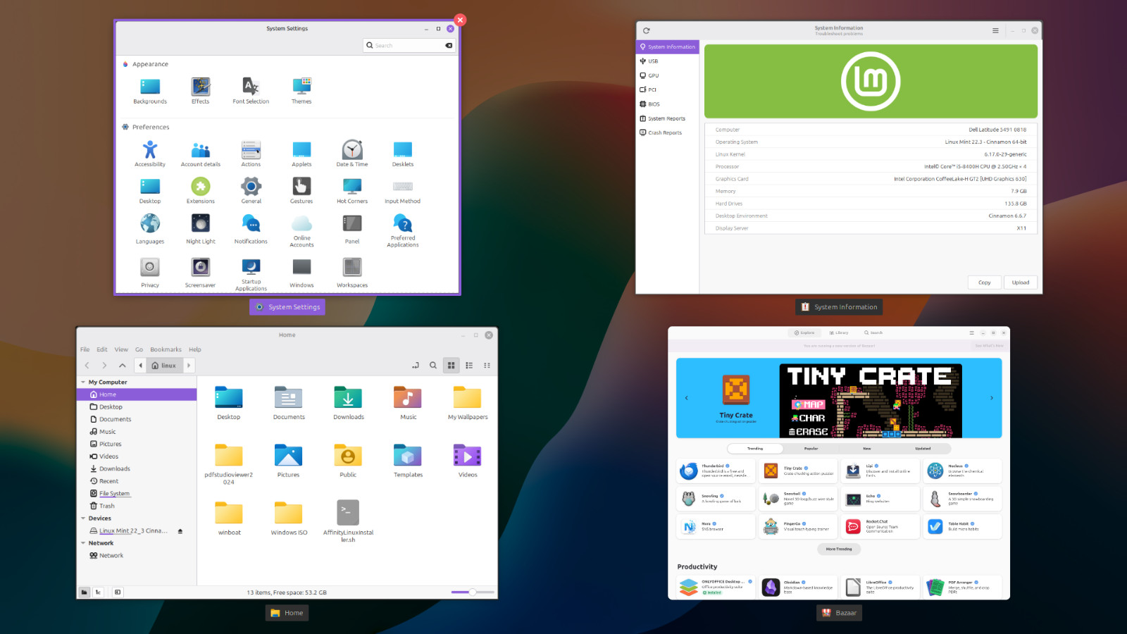 Linux Mint 22.3 Preloaded on 2.5″ 500GB Hard Drive (Windows 11 theming) #5