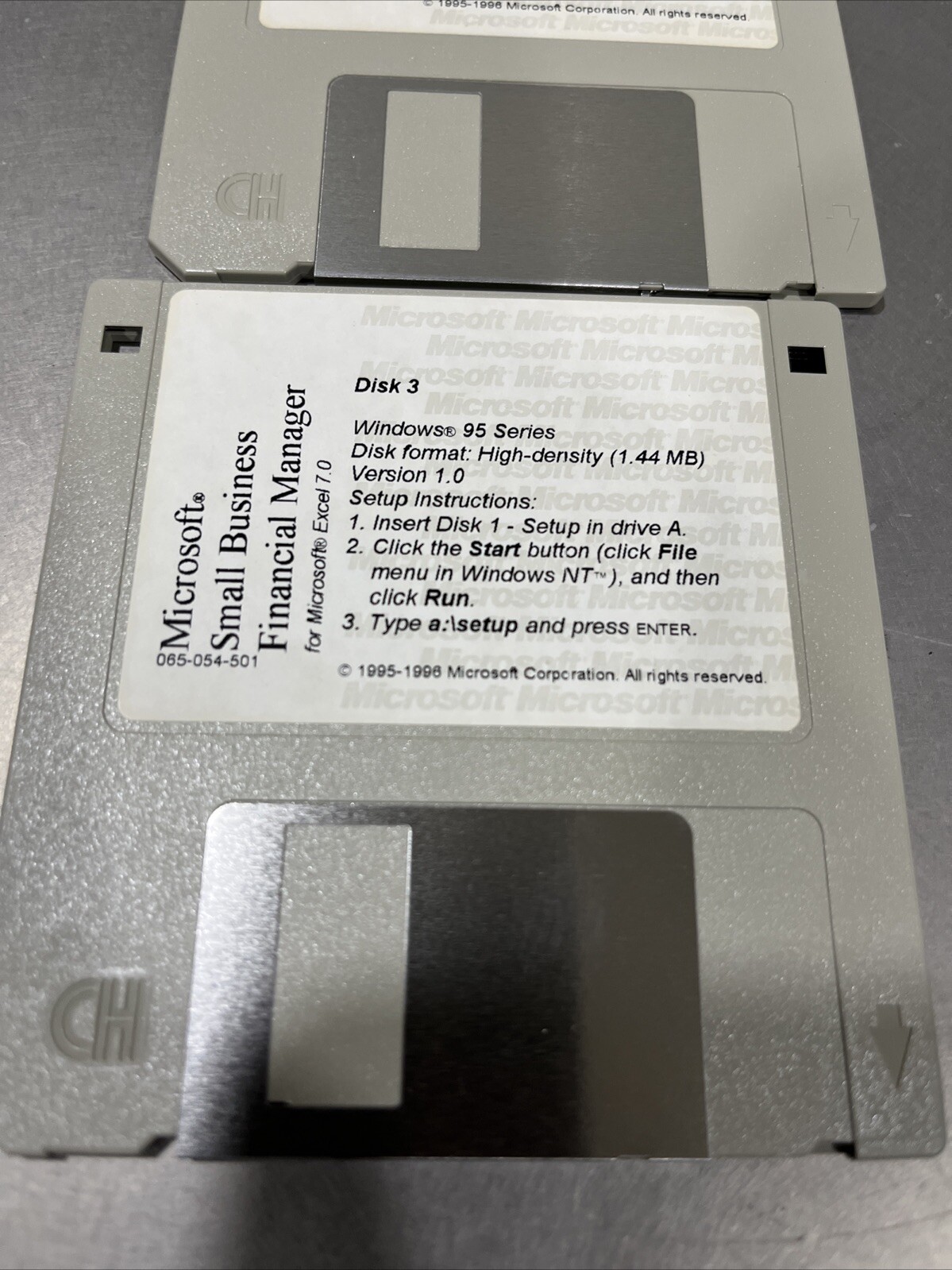 Microsoft Small Business Financial Manager Designed For Windows 95 3.5 Floppy Di