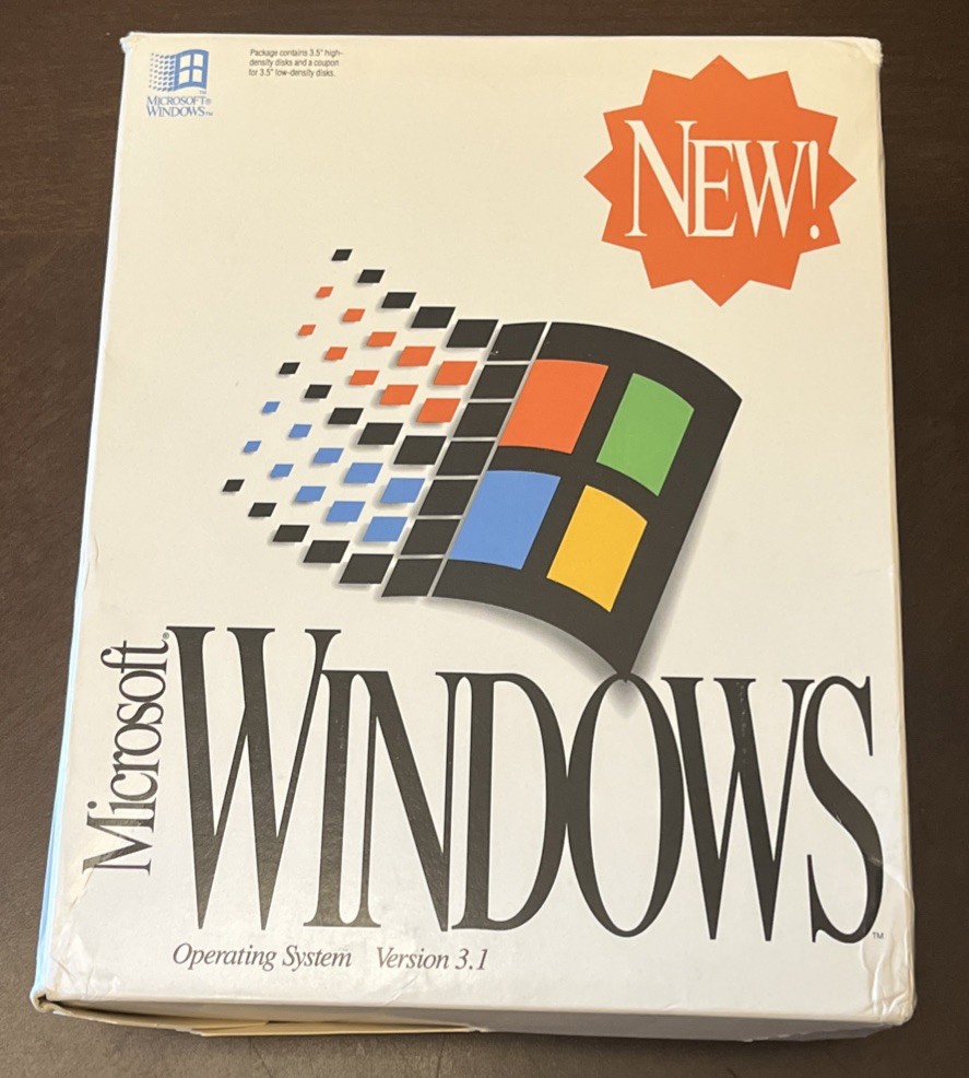 Microsoft Windows 3.1 On 6 3.5″ Floppy Disks With User’s Guide Manual