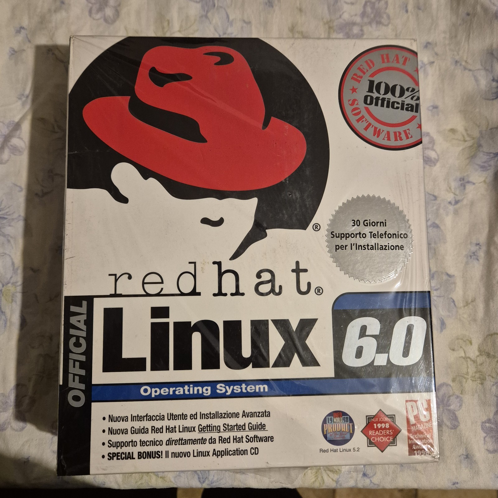 Red Hat Linux 6.0 Big Box Operating System Vintage Computer Software 1999 SEALED