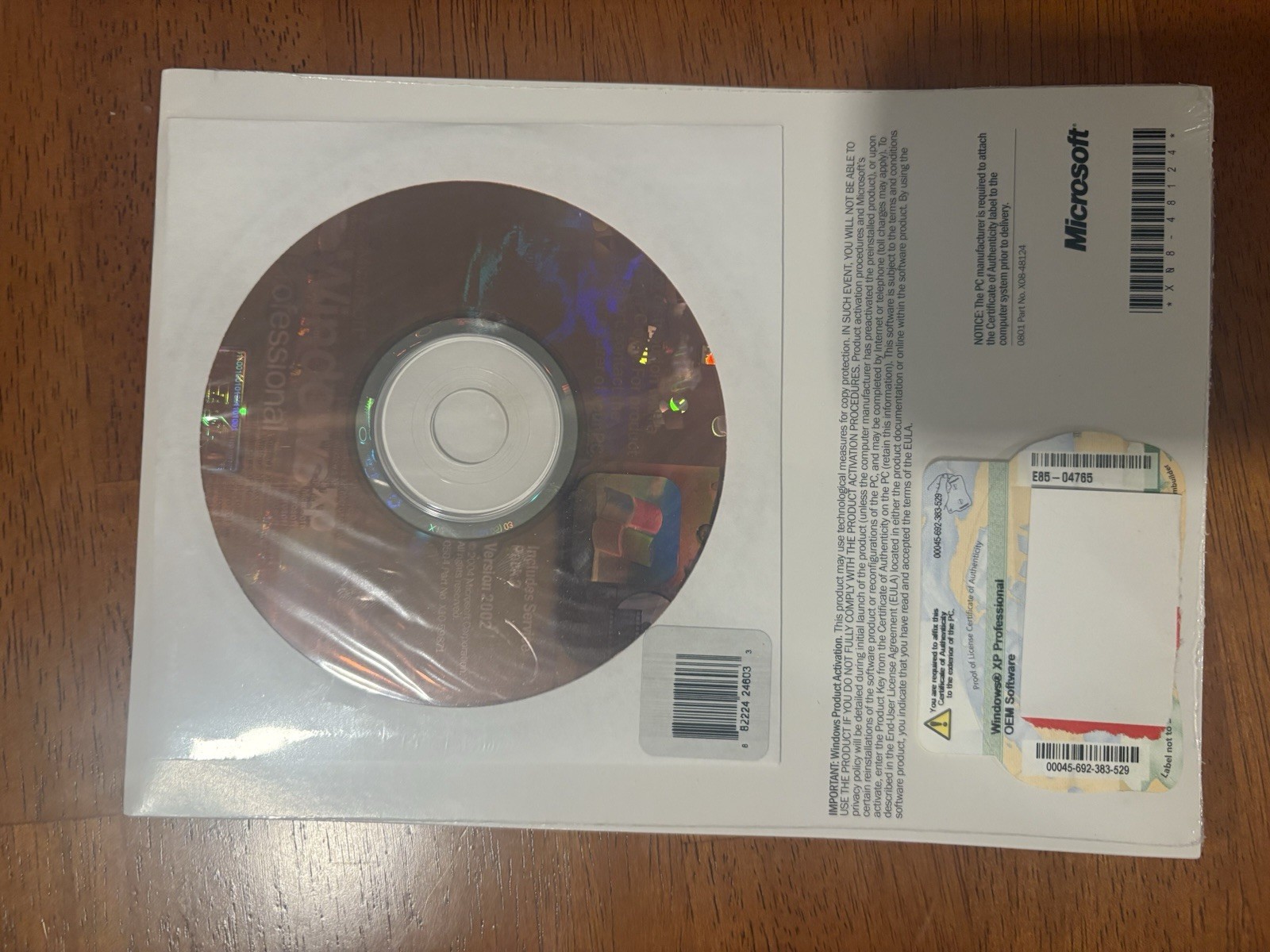 Microsoft Windows Professional w SP2 OEM SOFTWARE *FACTORY SEALED*