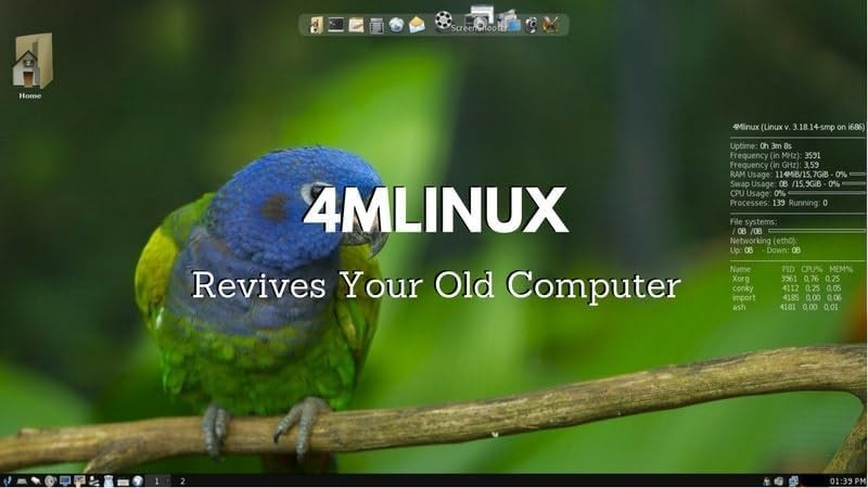 Latest New Release 4M Linux Workstation OS Operating System for PC on DVD