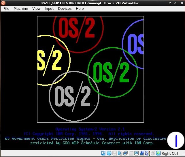 IBM OS/2 for Symmetrical Multiprocessing (SMP) v2.11 16 CPU/CORE kernel, HPFS386