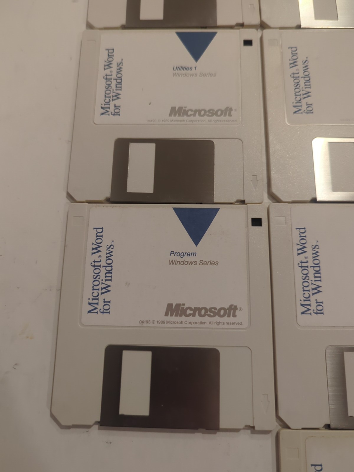 Vintage Microsoft Word for Windows v1.0 (1989) 3.5″ Floppy Disks – Complete