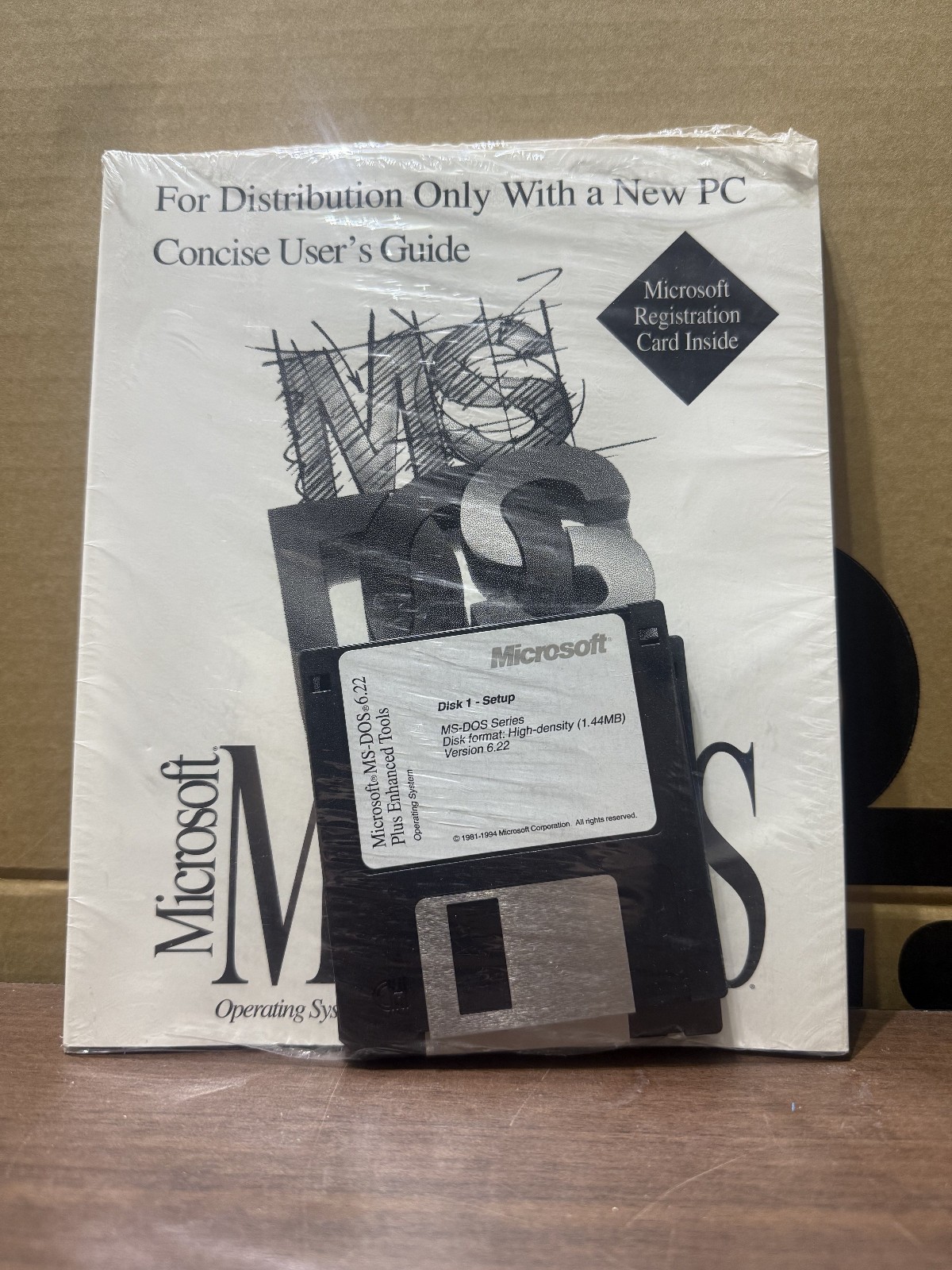 New Microsoft MS-DOS Operating System plus enhanced tools with Cert of auth