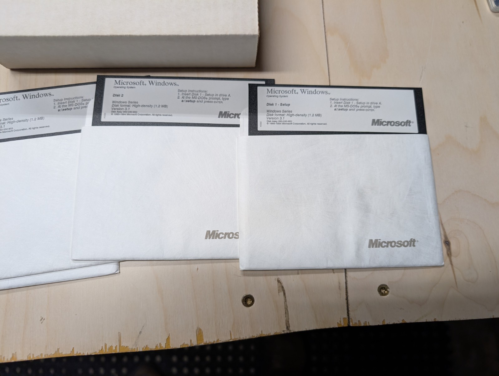 Vintage Microsoft Windows 3.1 Upgrade 5.25 Disks Complete Box Manuals DOS