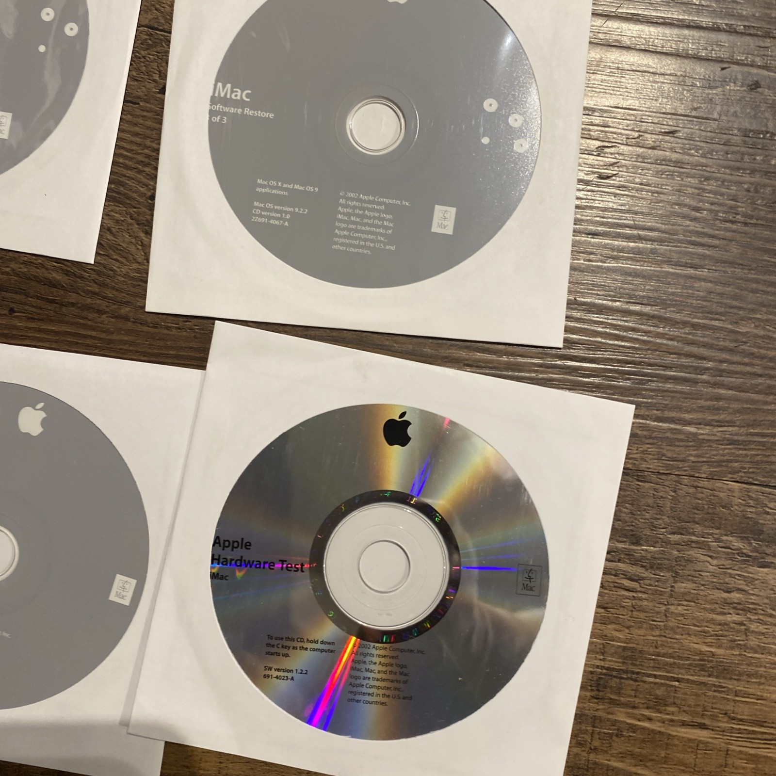 Apple IMAC SOFTWARE RESTORE OS VERSION 9.2.2 (6 Disks)