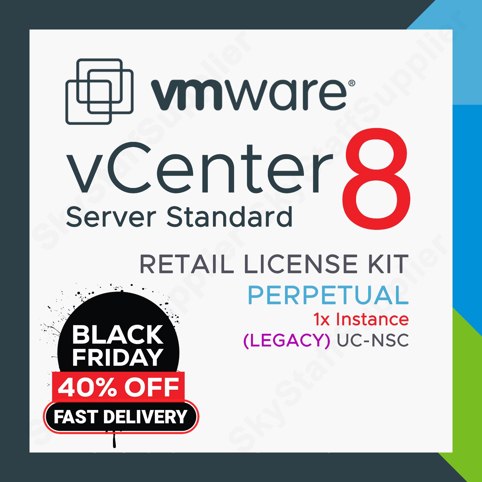 vCenter Server Standard 8 for vSphere v8 – Perpetual License UC NSC RETAIL PACK