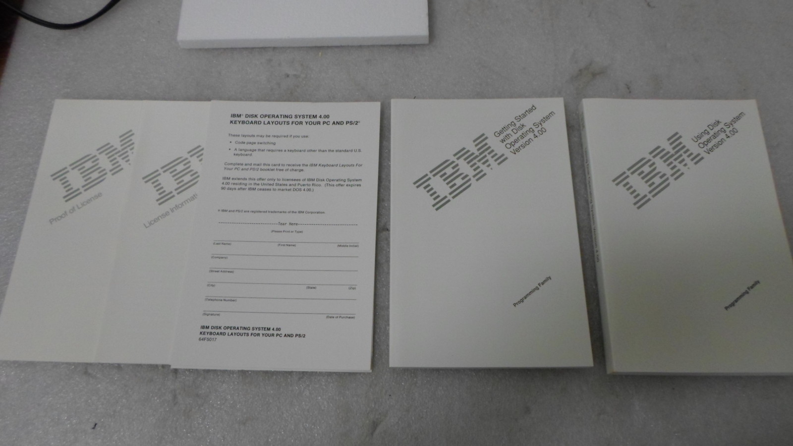 IBM Disk Operating System Version 4.00 3.5″ Diskettes – Original Box