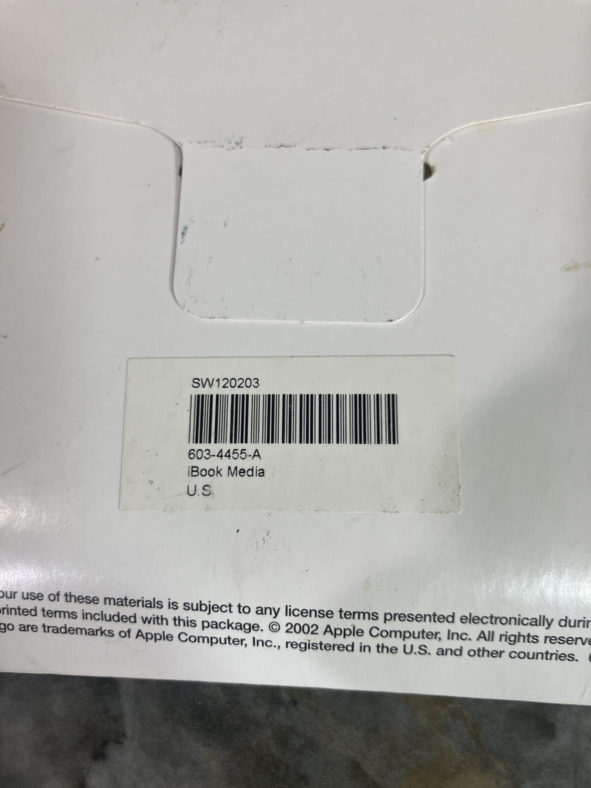 Rare Vintage Apple iBook G4 Install Media P/N: 603-4455-A