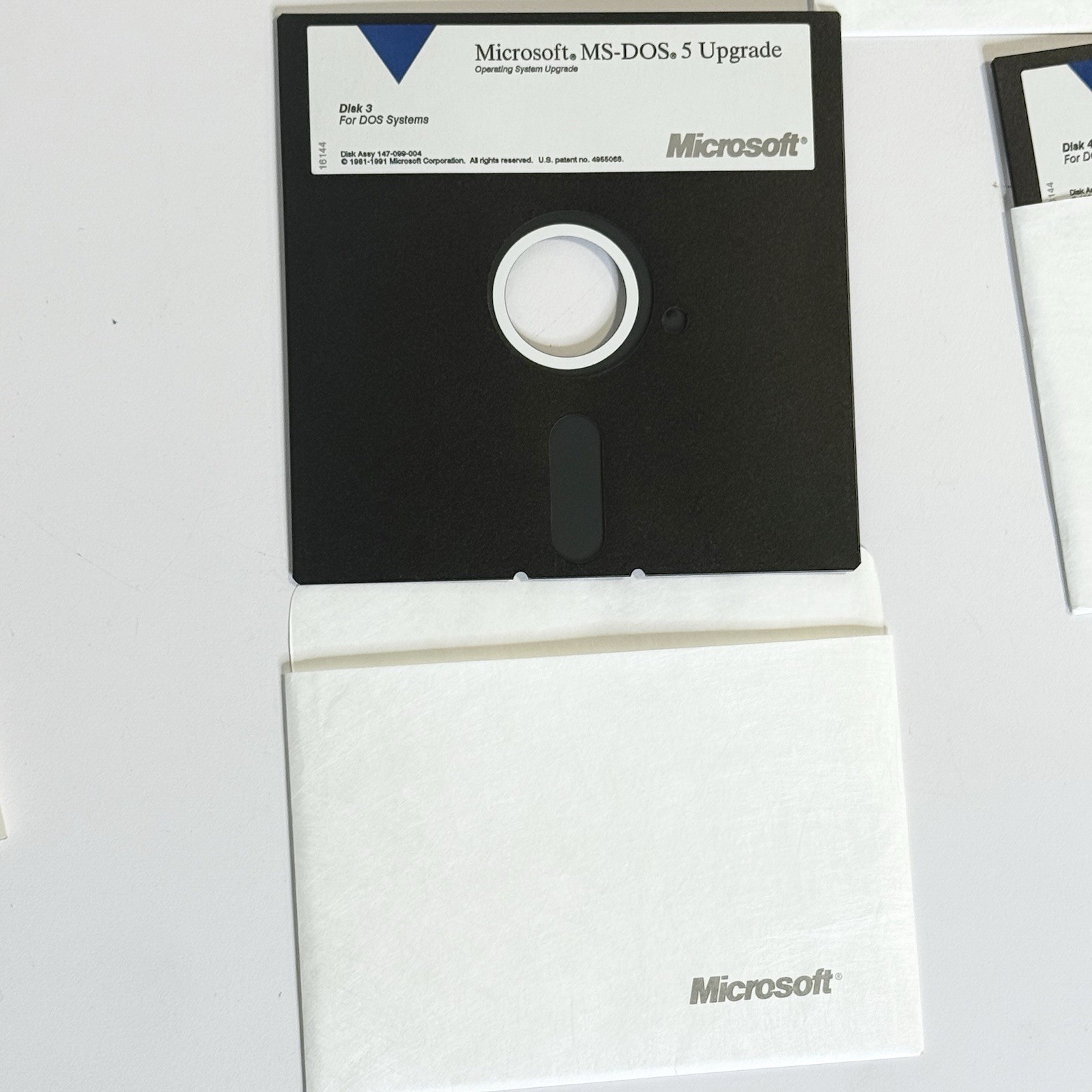 Microsoft MS-DOS 5 Operating System Upgrade 5.25″ Disks & Manuals Vintage 1991