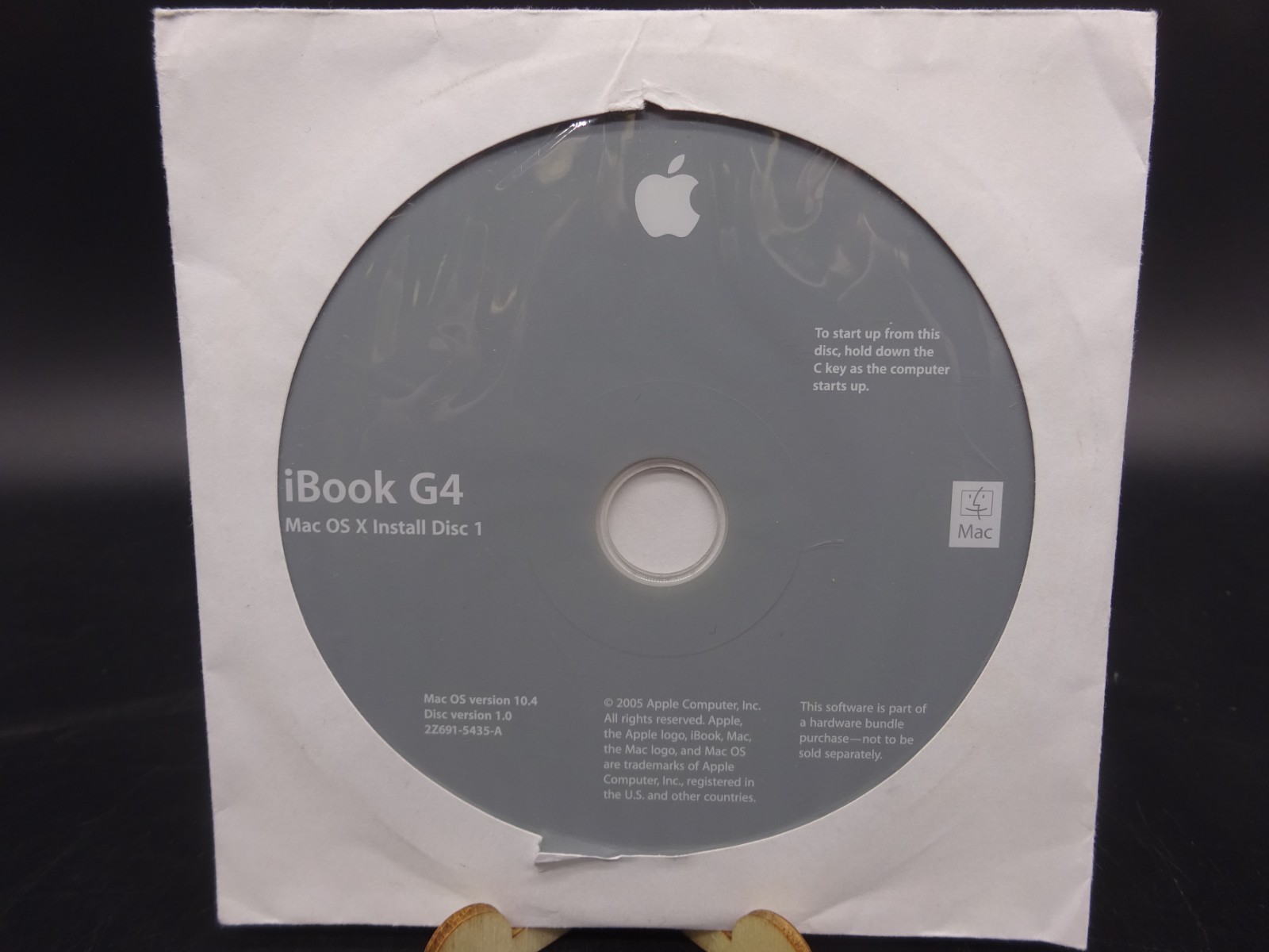 iBook G4 Apple Hardware Test & Install 1 & 2 DVD 2004 2Z691-5435-A 2Z691-5436-A
