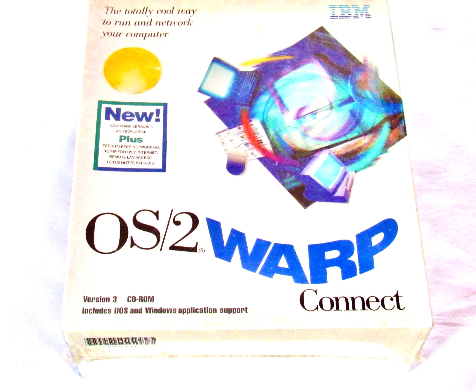 NEW SEALED IBM OS/2 Warp Connect Version 3 CD-Rom Vintage Computer Software