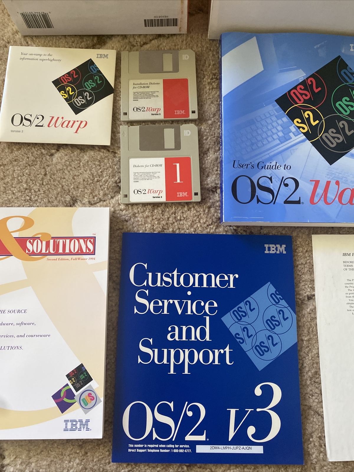 IBM OS/2 Warp Version 3 plus BonusPak for DOS and Windows