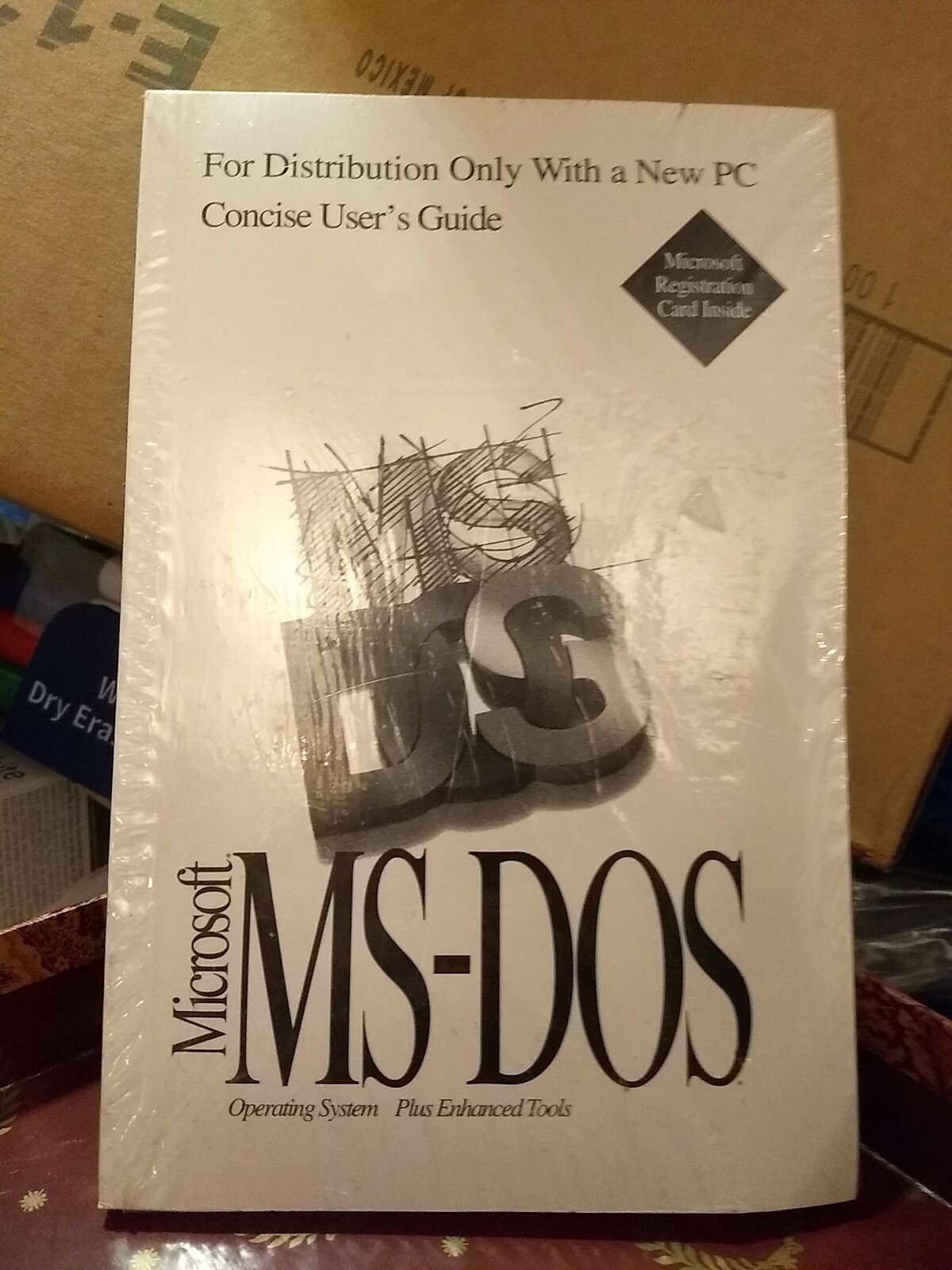 NEW Microsoft MS DOS 6.2 COA with Microsoft Hologram. Vintage.
