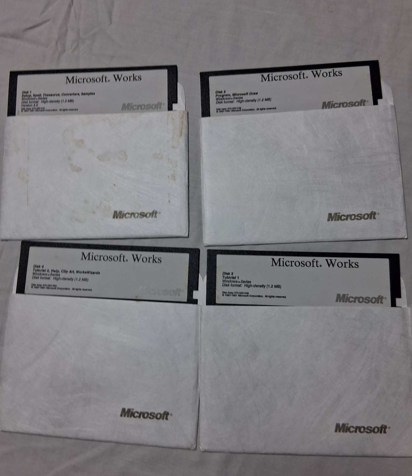 Microsoft MS-DOS Operating System Word 5.25 Inch Floppy Disk