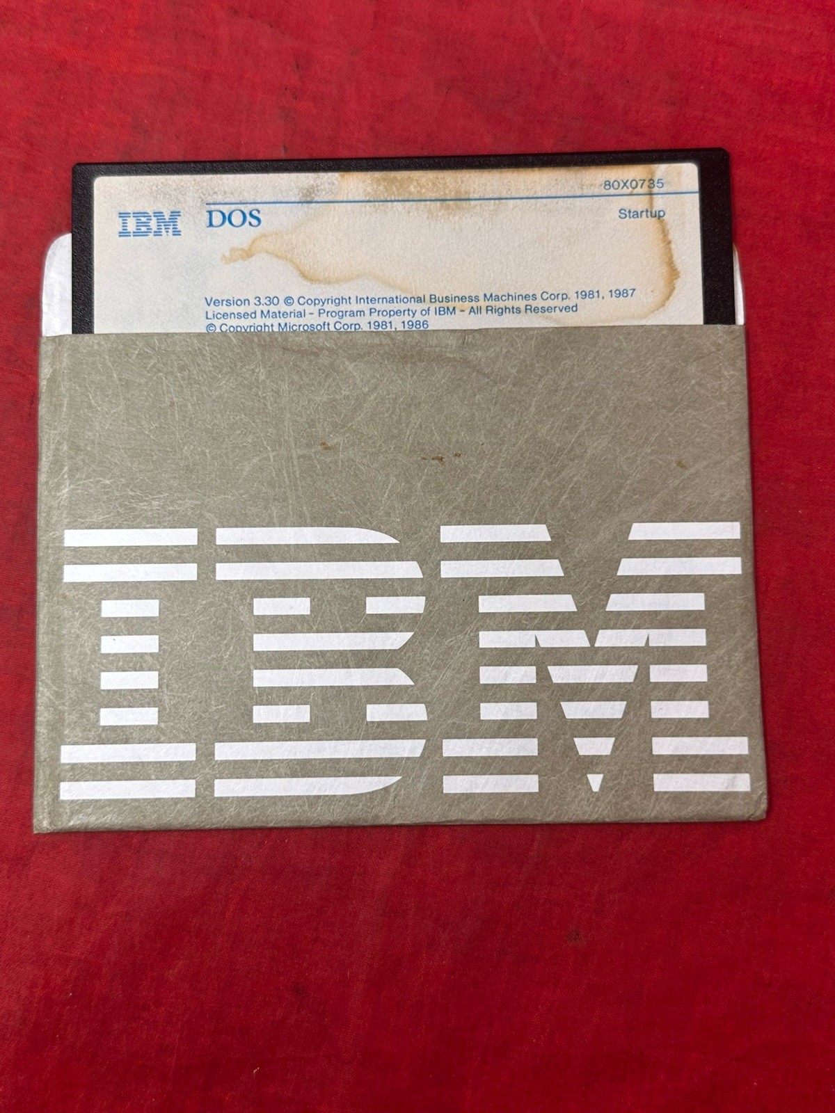 IBM DOS 3.30 5.25″ OS 80X0929 80X0735 80X0950 Utilities Startup Microsoft 1987