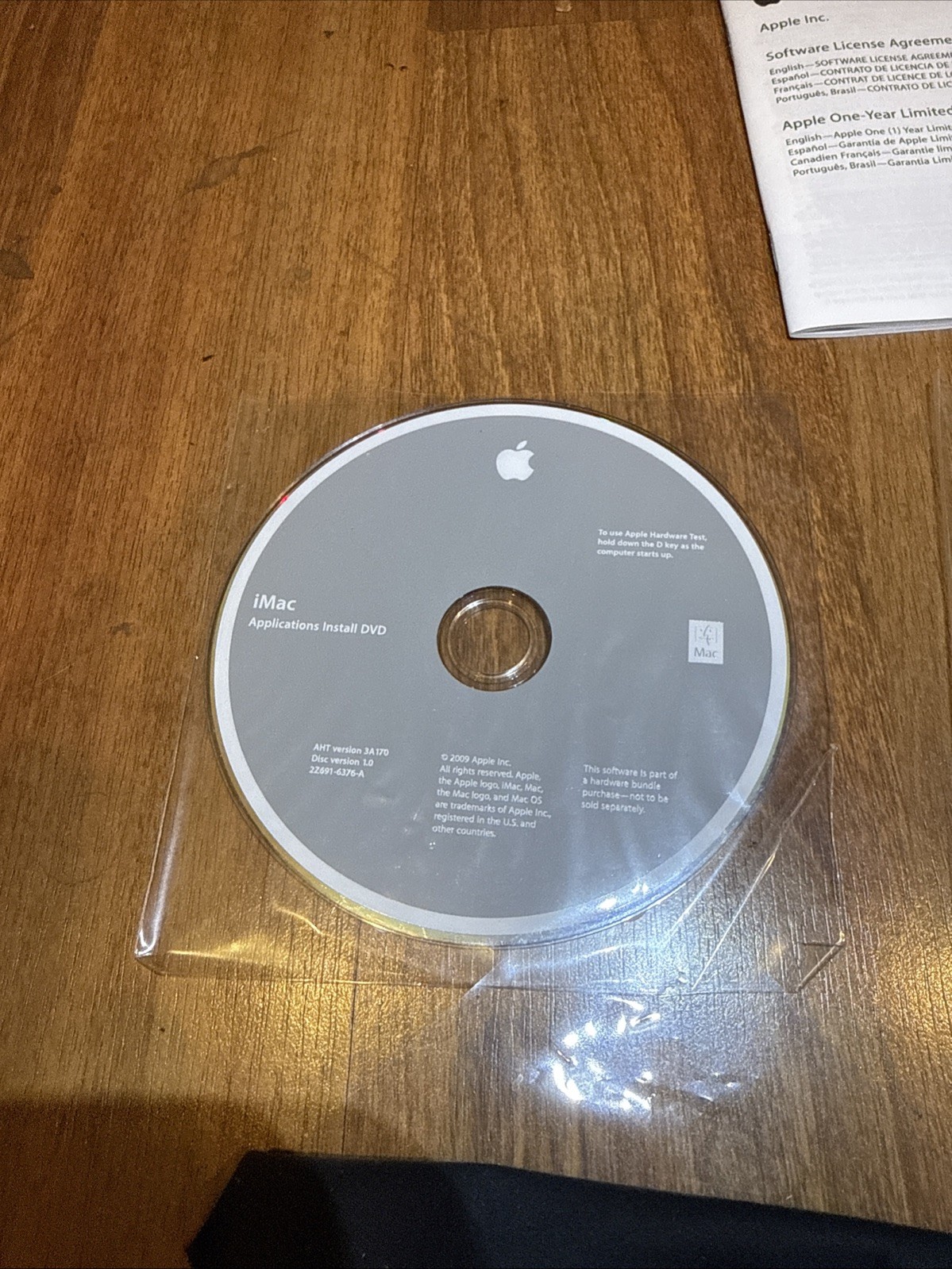 Macintosh iMac OS X 10.5.6 Install & Applications DVD OEM + Cloth, Stickers 2009